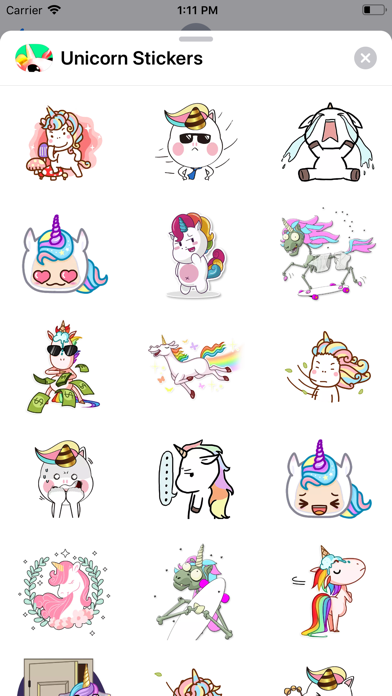 funny unicorn stickers screenshot 4