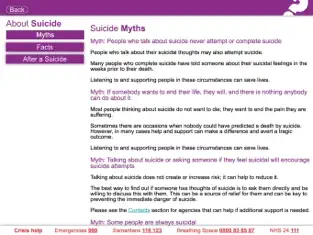 Screenshot 3 Suicide? Help! Tayside iphone