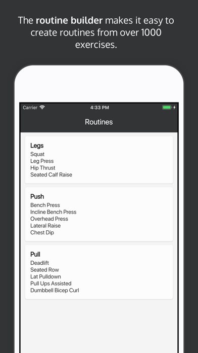 JustLift - Workout Logger screenshot 2