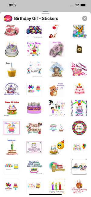 Birthday Gif Stickers pack(圖2)-速報App