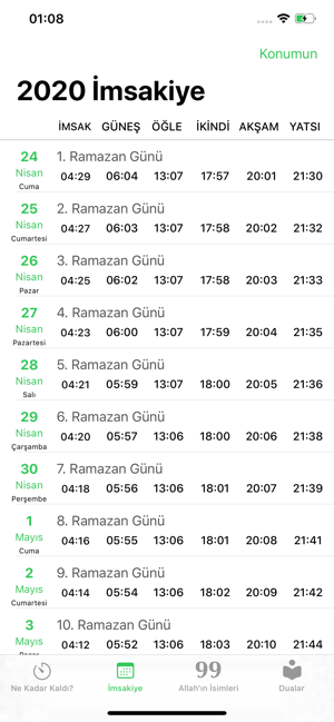 Ramazan İmsakiye(圖2)-速報App