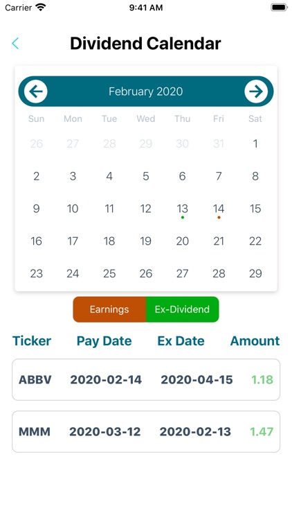 DiviCal - Dividend Tracker