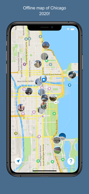 Chicago 2020 — offline map(圖1)-速報App