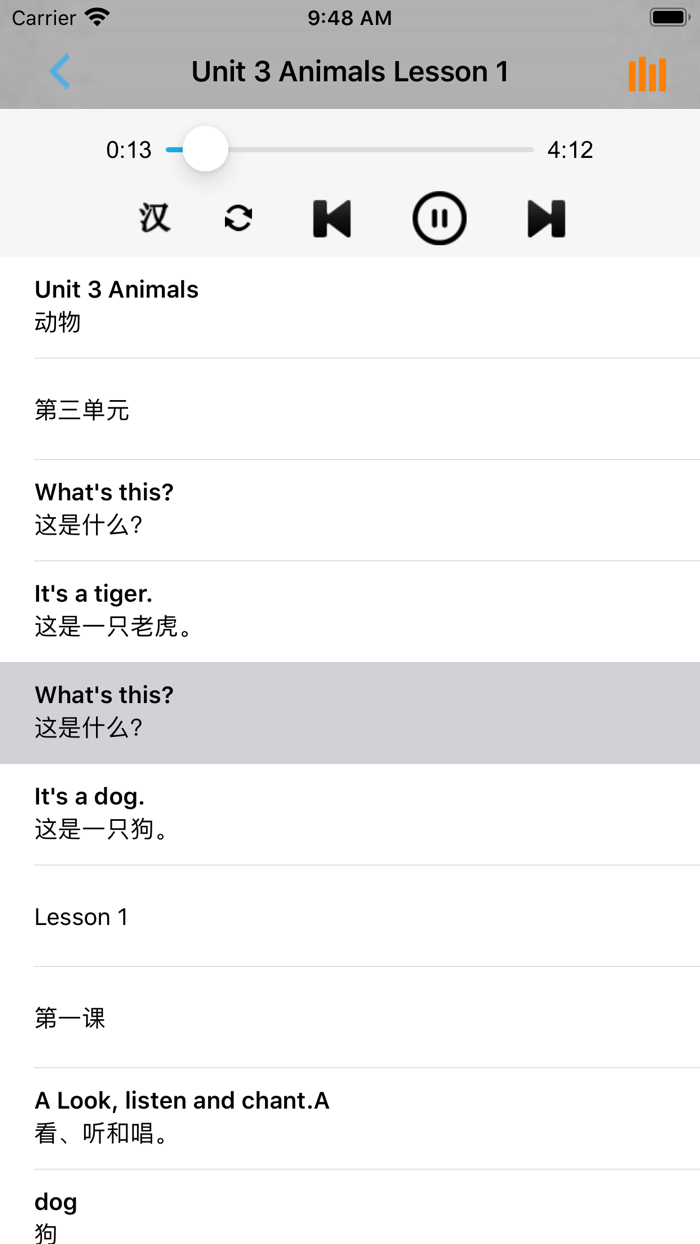 人教版新起点小学英语一年级上册