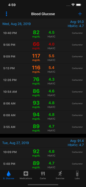 Carburetor Diabetes Manager