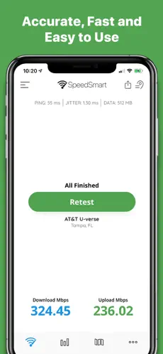 Zrzut ekranu 4 Speed Test SpeedSmart Internet iphone