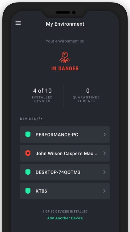 Cylance Mobile Dashboard