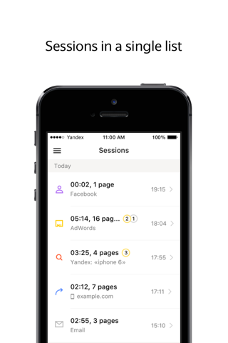 Yandex.Metrica - náhled