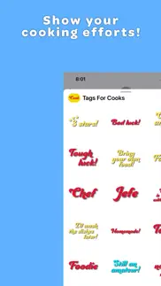 tags for cooks stickers iphone screenshot 1