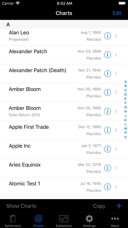 iPhemeris Astrology Charts screenshot-4