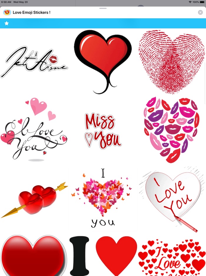Love Emoji Stickers