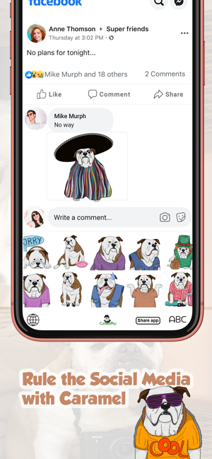 CaramelMoji - Bulldog Stickers(圖7)-速報App