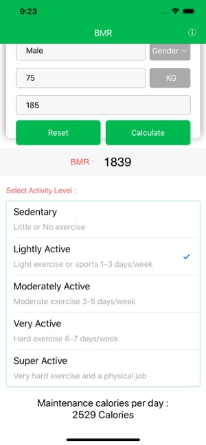 BMR - Calories Calculator(圖3)-速報App