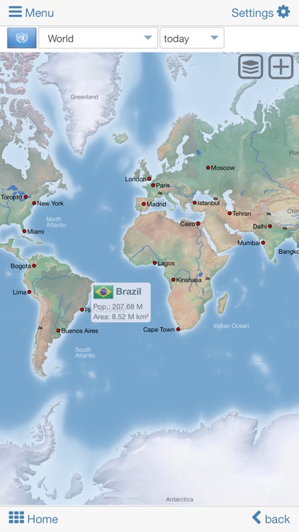 World atlas & world map MxGeo