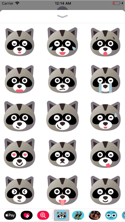 Bear emoji stickers pack