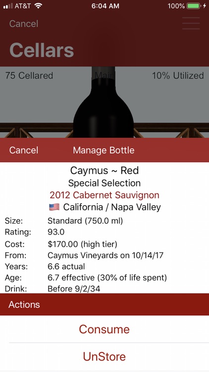 CellarView Wine Cellar Tracker screenshot-1