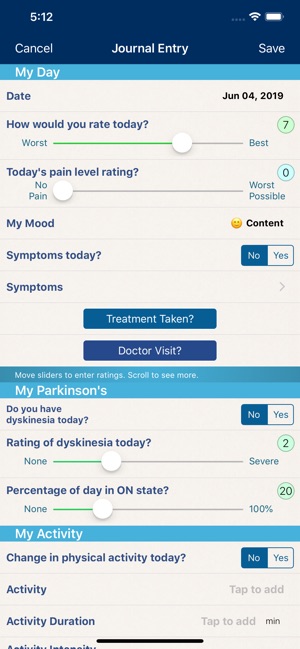 Parkinson's Disease Manager(圖4)-速報App