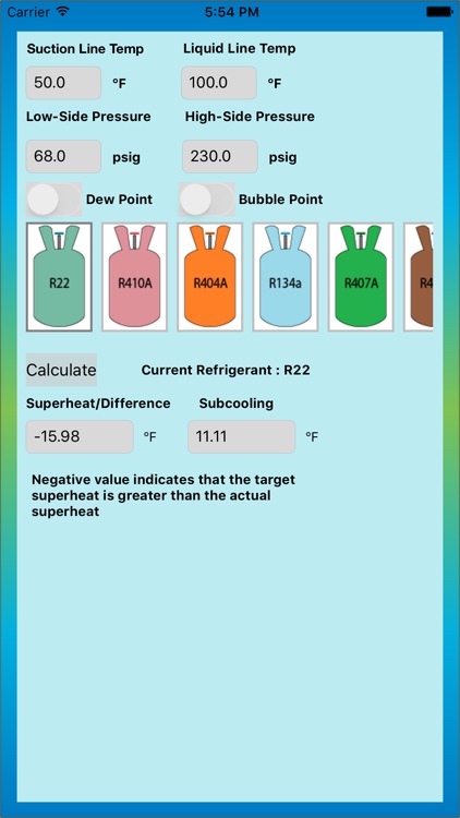 SuperHeatCalc