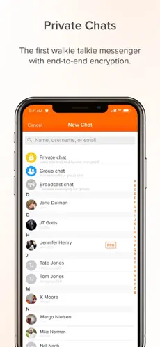 Screenshot 4 Walkie-Talkie PTT de Voxer iphone