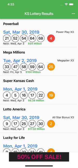 KS Lottery Results