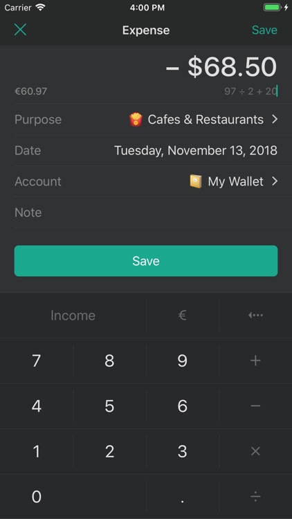 CashSync+PRO: Expense tracking