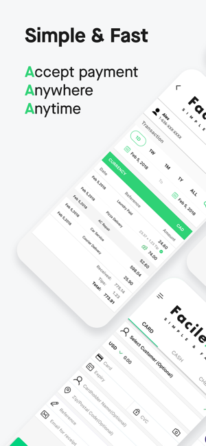 Facilepay: Stripe, Invoice,POS