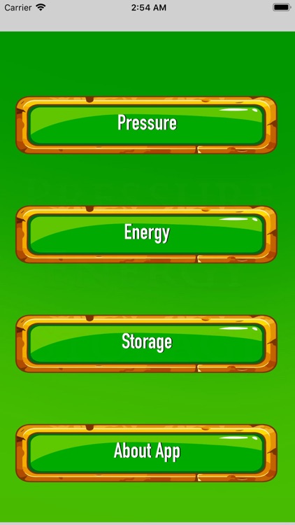 Pressure Energy Storage Calc