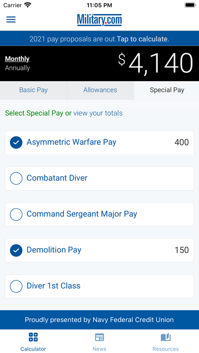 How to cancel & delete Military Pay by Military.com from iphone & ipad 3