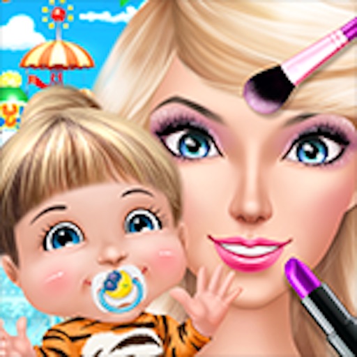 Babysitter Makeup Baby Care Icon