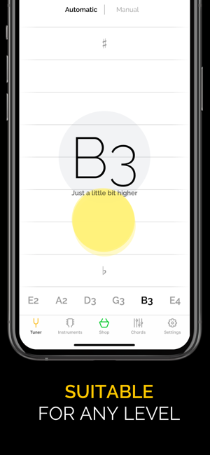 Tunesy - 夏威夷四弦琴和吉他的精確調諧器(圖5)-速報App