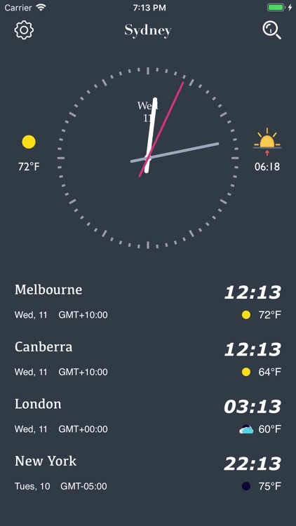Time ° - world time&weather