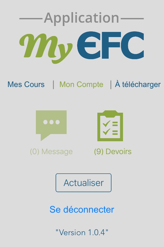 MyEFC screenshot 2