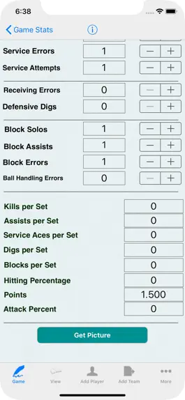 Game screenshot Volleyball Player Game Stats apk
