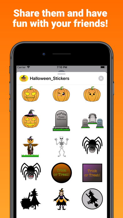 Halloween Sticker Treats Emoji screenshot 3
