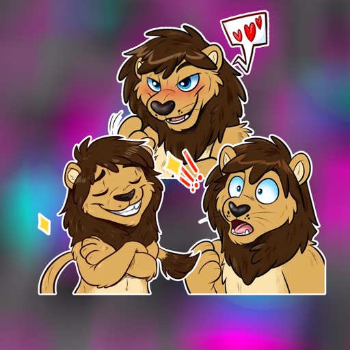 Lion Adorable pack stickers