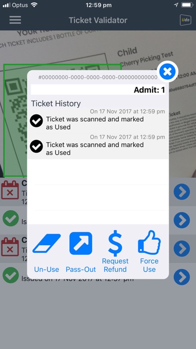 How to cancel & delete Ticket Validator from iphone & ipad 1