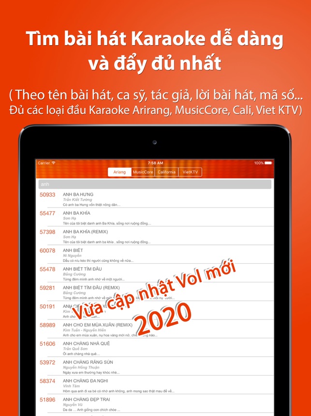 Karaoke 2020 - Karaoke Vietnam