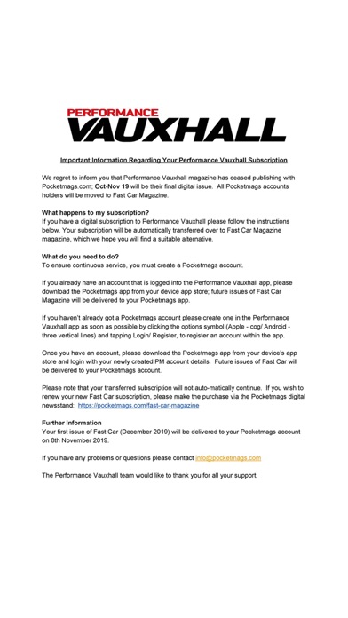 How to cancel & delete Performance Vauxhall Magazine from iphone & ipad 1