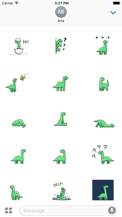 Animated Funny Tiny Dinosaur