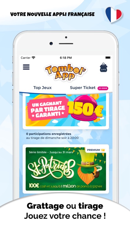 Jeux à gratter Tombol'App®
