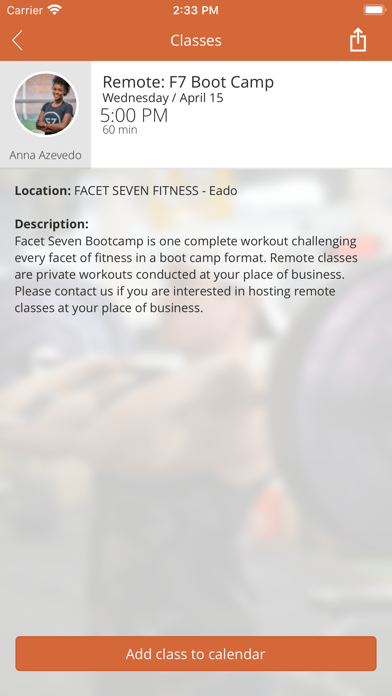 Facet Seven Fitness screenshot 4