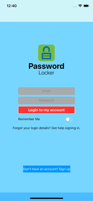 Password Locker App