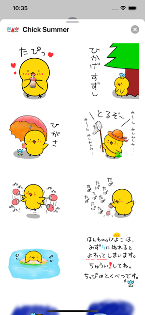 Chick JP Summer Sticker(圖5)-速報App