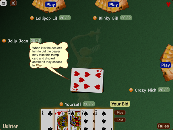 Screenshot #6 pour Ushter - Trick Based Card Game