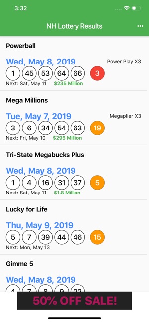 NH Lottery Results