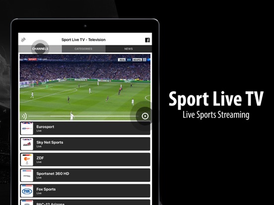 Sport Live TV - スポーツテレビ Streamのおすすめ画像1