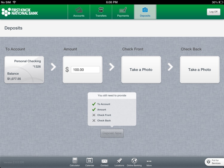 First-Knox Natl Bank for iPad