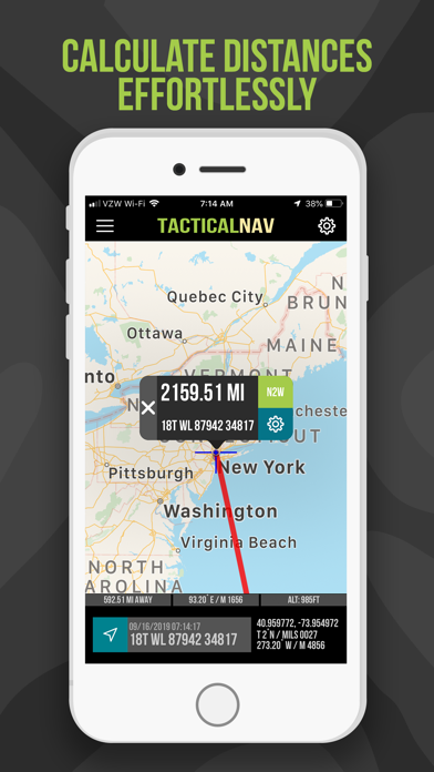 Tactical NAV - GPS Navigation App For Military and First Responders Screenshot 9