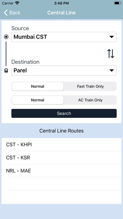 Mumbai Local TimeTable