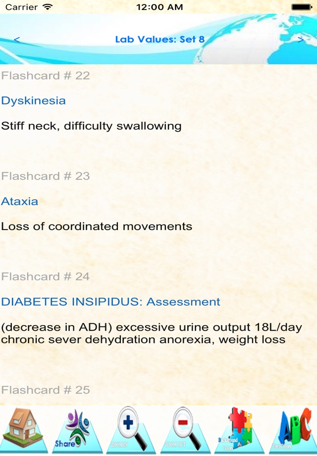 Lab values  pharmaco for NCLEX screenshot 3